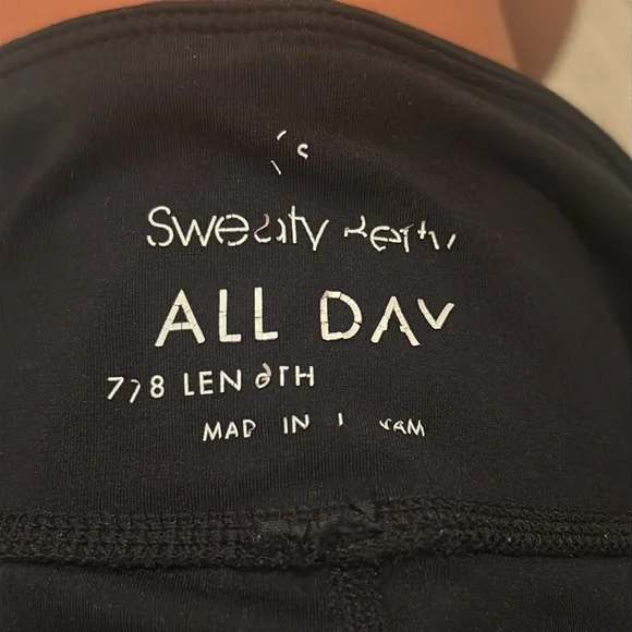 Sweaty Betty All Day Women’s Black Leggings Size S